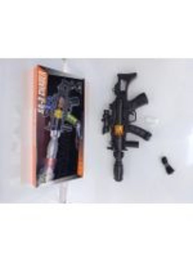 Chaser Laser Gun with Light Projector, Battery Operated Toy Gun, LED Light Effects, Realistic Sound, Pretend Play Toy for Kids, Black - Image 3