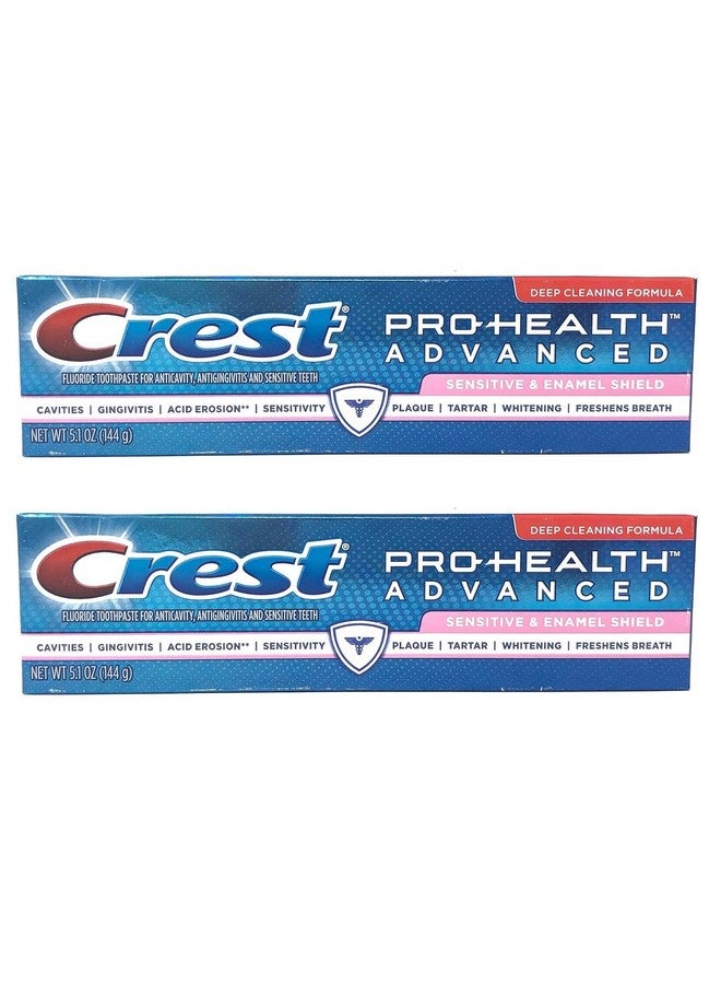 Crest Prohealth Advanced Sensitive & Enamel Shield Toothpaste 5.1 Oz (Pack Of 2) - Image 1