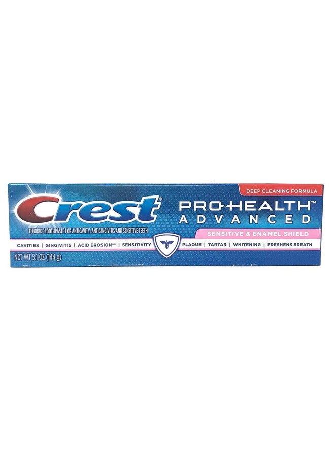Crest Prohealth Advanced Sensitive & Enamel Shield Toothpaste 5.1 Oz (Pack Of 2) - Image 2