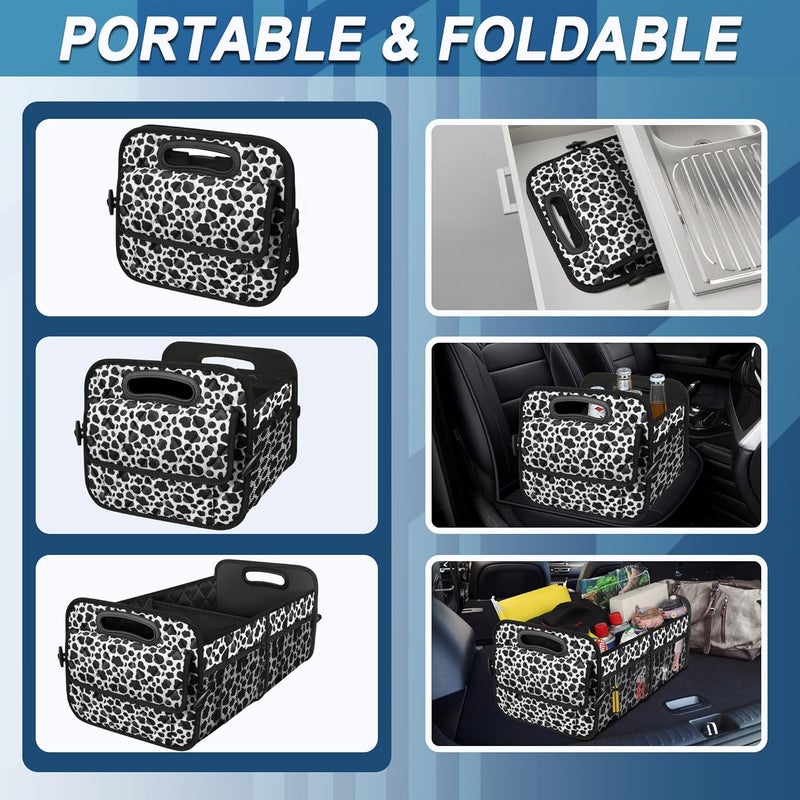 Deosk Cow Print Car Organizer for SUV - Image 4
