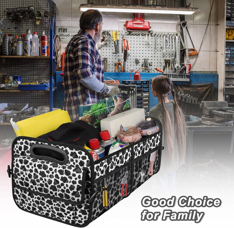 Deosk Cow Print Car Organizer for SUV - Image 5