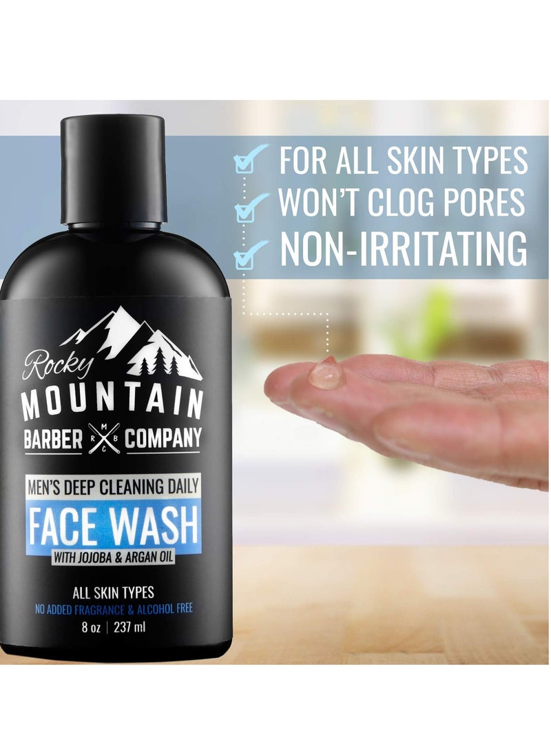 Rocky Mountain Barber Company Men's Daily Face Wash - With Jojoba Oil, Argan Oil, Chamomile Floral Water and Aloe Vera – unscented - 8 oz - pzsku/Z4D662A2E2EB4712FFF15Z/45/_/1740140019/0e6e4e95-57cc-41f1-8a14-29cacb42ca1a