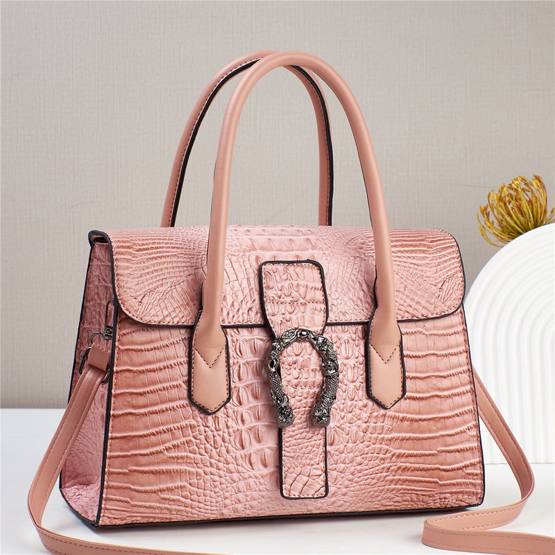 Women'S Bag Popular Handbag Crocodile Pattern Women'S Bag High-End Texture 2023 New Single Shoulder Crossbody Bag - Image 5