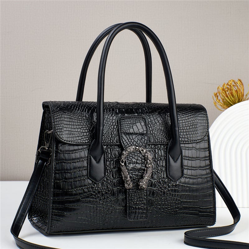 Women'S Bag Popular Handbag Crocodile Pattern Women'S Bag High-End Texture 2023 New Single Shoulder Crossbody Bag - Image 2