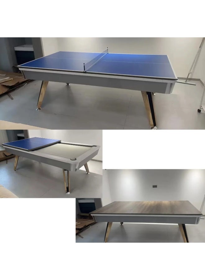 Cool Baby Style 8ft 3 IN 1 Billiard Pool Tables with Full Accessory Multi-function Home Use Ping Pong Dining Table Convertible 3in1 Portability Pool Table - Image 3