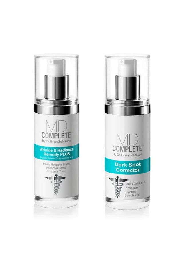 MD Complete by Dr. Brian Zelickson Md Complete Dark Spot Duo Professional Dermatologist Skin Rejuvenation Including Dark Spot Corrector 1.0 Fl Oz And Wrinkle & Radiance Remedy Plus 1.0 Fl Oz Set Of Two - Image 1