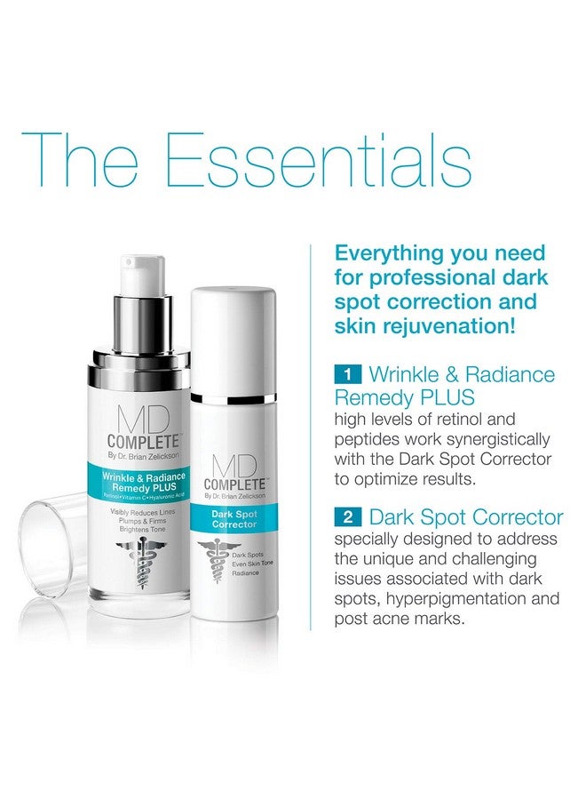 MD Complete by Dr. Brian Zelickson Md Complete Dark Spot Duo Professional Dermatologist Skin Rejuvenation Including Dark Spot Corrector 1.0 Fl Oz And Wrinkle & Radiance Remedy Plus 1.0 Fl Oz Set Of Two - Image 5