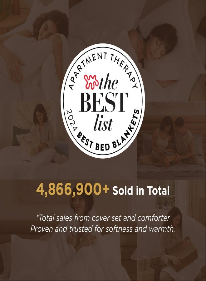 Bedsure Duvet Cover with Comforter Duvet Insert Queen - 4 Pieces White Prewashed Soft Bedding Set for All Seasons Use, Includes 1 Removable Cover, 1 Comforter, 2 Pillow Shams - Image 3