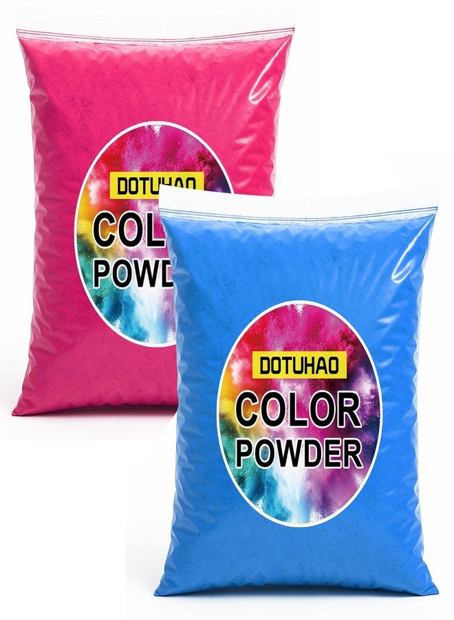 DOTUHAO Color Run Powder - 1LB Pink & 1LB Blue Color Powder, Perfect for Boy or Girl, Color Toss, and Car Burnout, War Paint, Holi Festival - Perfect Gender Reveal Powder - Image 1