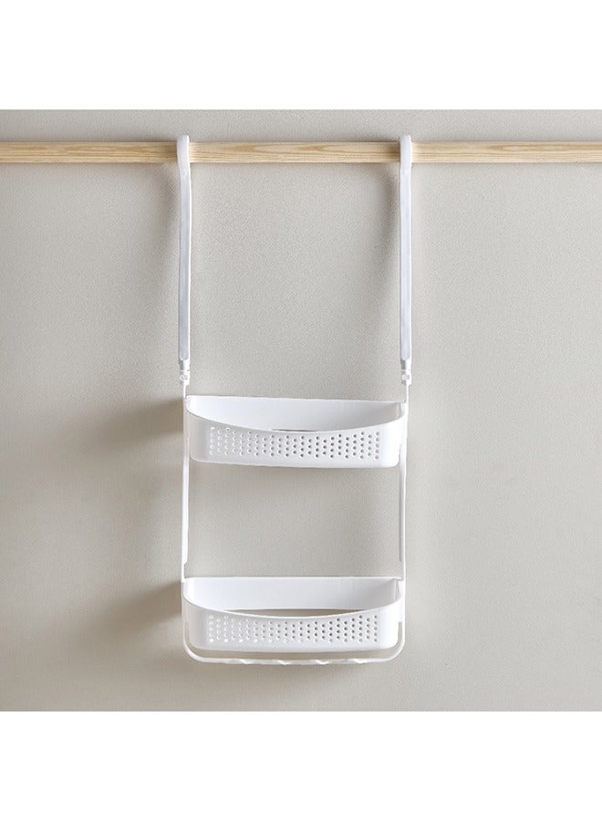 هوم بوكس سلة استحمام معلقة بيلس بطبقتين 32 × 73 × 11 سم - Image 2