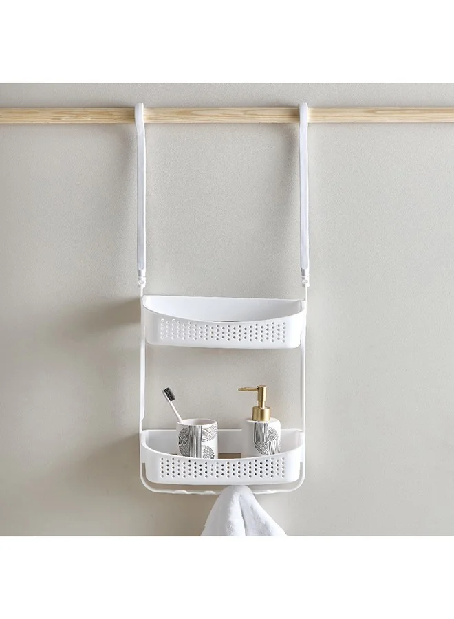 Home Box Bliss 2-Tier Hanging Shower Caddy 32 x 73 x 11 cm