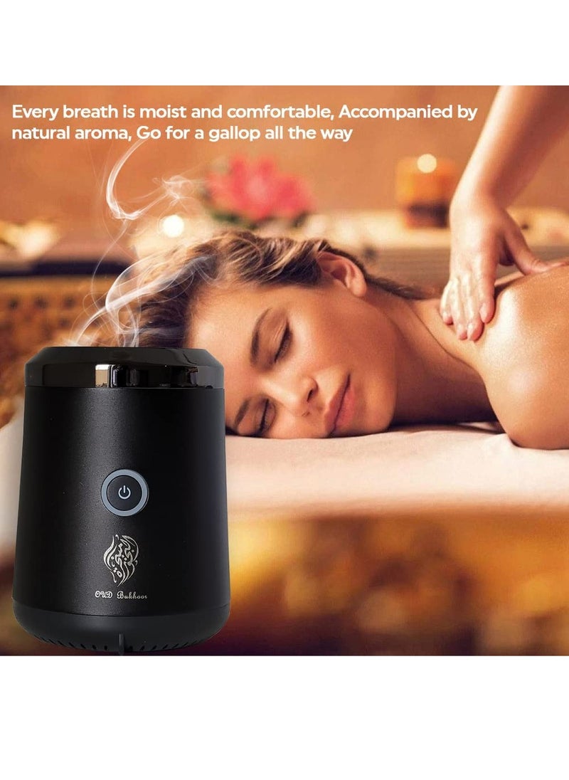 Bakhoor Electric Oud Incense Bukhoor Burner Aroma Diffuser With Long Lasting Battery Usb Rechargeable Great Gift For Home, Car, Desert Camping And Travel  - Image 2