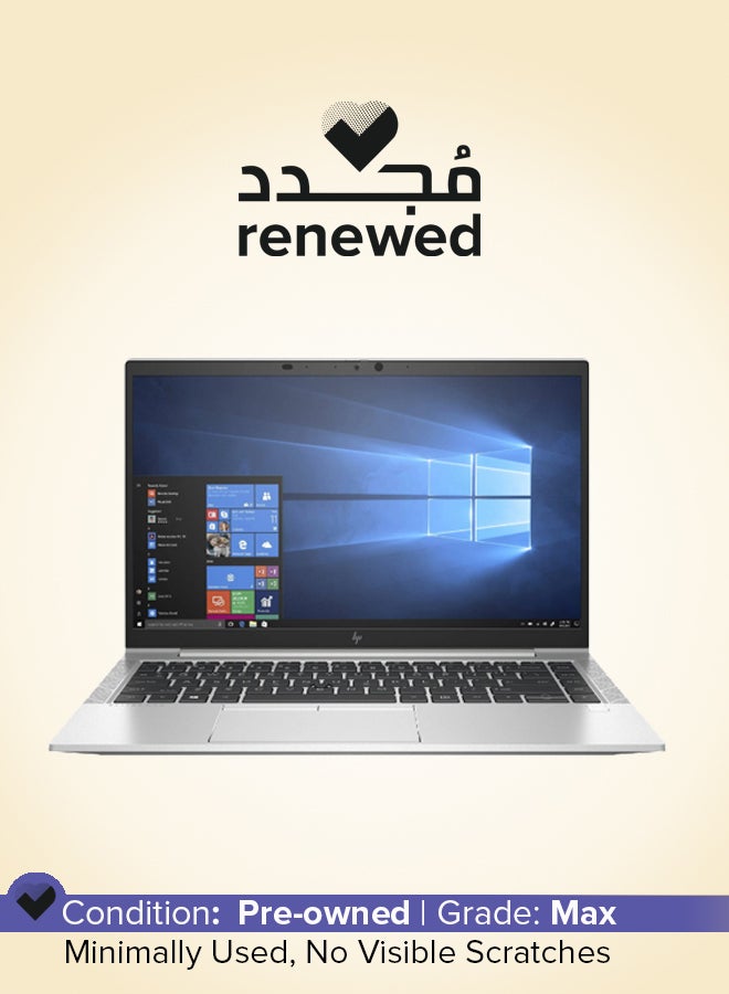 Renewed - Elitebook 840 G7 Laptop With 14-Inch Display,Intel Core i5 Processor/10th Gen/Quad Core/16GB RAM/512GB SSD/Intel UHD Graphics/Windows 10 Pro English Silver