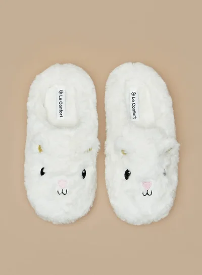 Le Confort Faux Fur Slip-On Bedroom Mules