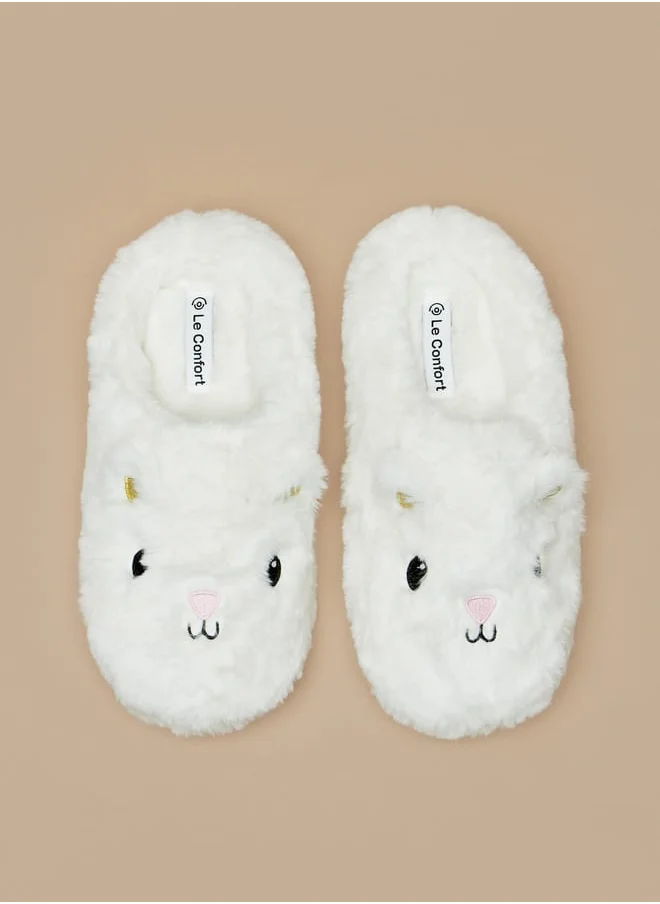 لو كونفورت Faux Fur Slip-On Bedroom Mules