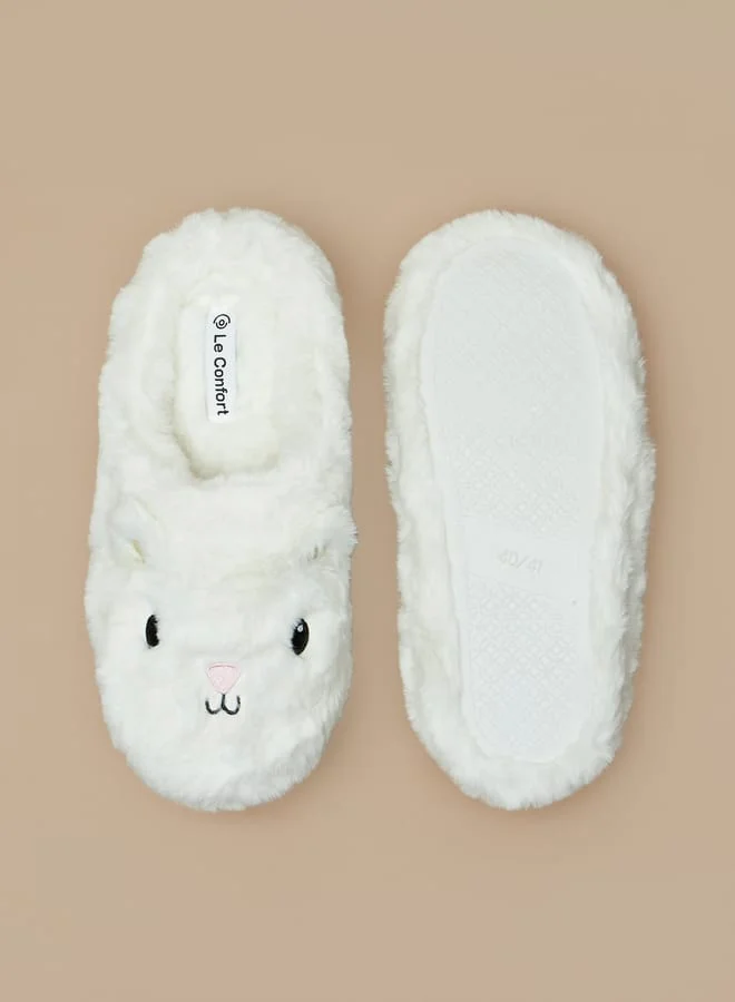 Le Confort Faux Fur Slip-On Bedroom Mules