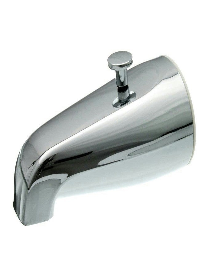 DANCO Replacement Tub Spout with Diverter, Chrome, 5-Inch, Fitting 1/2-Inch or 3/4-Inch IPS, 1-Set (80765) - Image 1