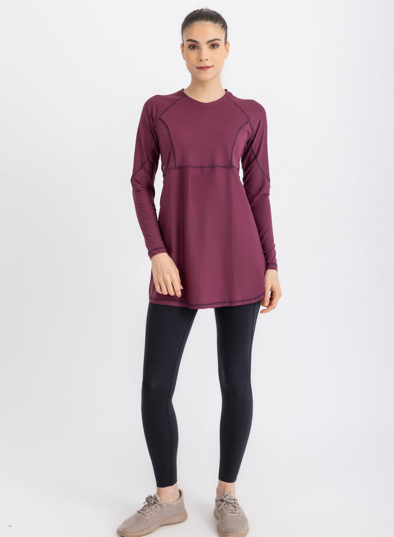 Libra Breeze Back Top -Crushed Violets