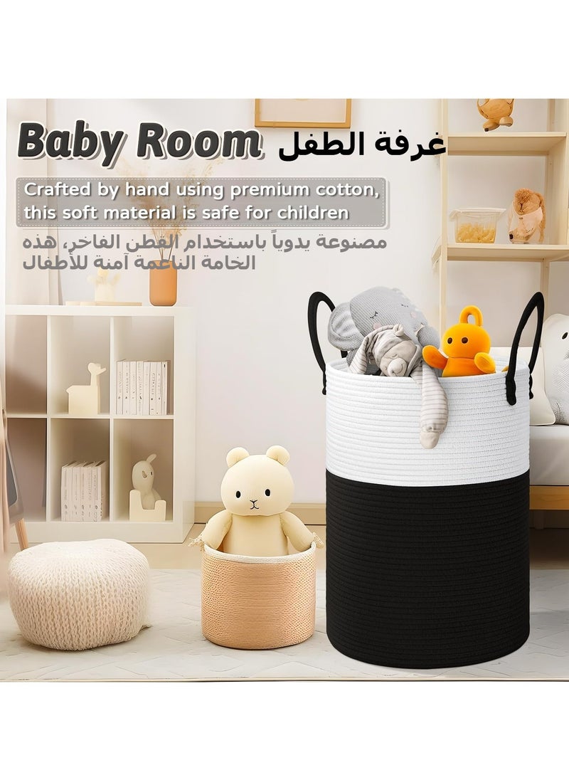 Anmi 80L Laundry Basket Black&White（42 x 55cm）  - Image 3