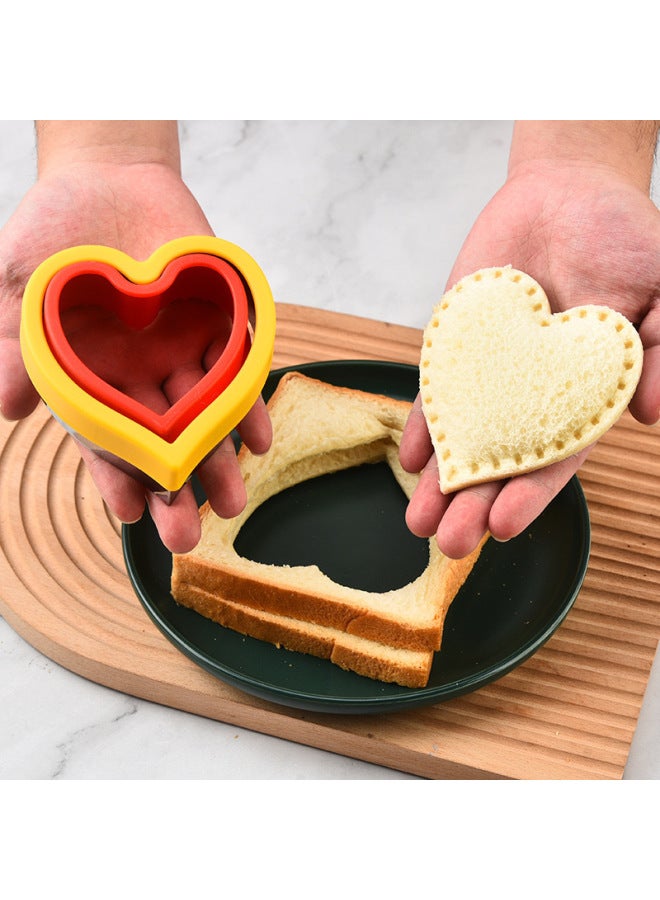 Creative Product Treatment Cutting Sealing Mold Bread Mold Toast Biscuits Steamed Bread Fruit Pressing Sandwich Mold-Color:Mickey Mouse Sandwich - Image 5