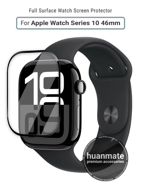 Apple Watch Series 10 46mm Premium Screen Protector- Crisp Clarity, Ultimate Safety, Shield Against Smudges, Reliable Quality, Easy Installation & Removal