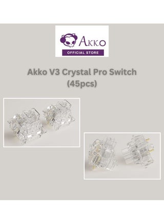 Akko V3 Crystal Pro Keyboard Switch with Dustproof Stem for Mechanical Gaming Keyboard, 43gf Actuation Force Key Switches (45pcs) - pzsku/Z4D66E4F4A115451491E4Z/45/_/1702397567/6d2ada9d-7abe-495b-88d8-083e128a0c5d