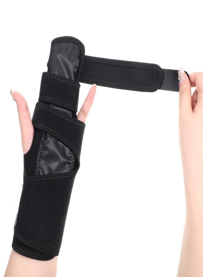 Qianyu Trigger Finger Splint Hand and Wrist Brace Support Adjustable Fingers Brace Straightening Immobilizer for Mallet Finger Trigger Fingers Arthritis Tendonitis Fits for Left Hand - Image 1