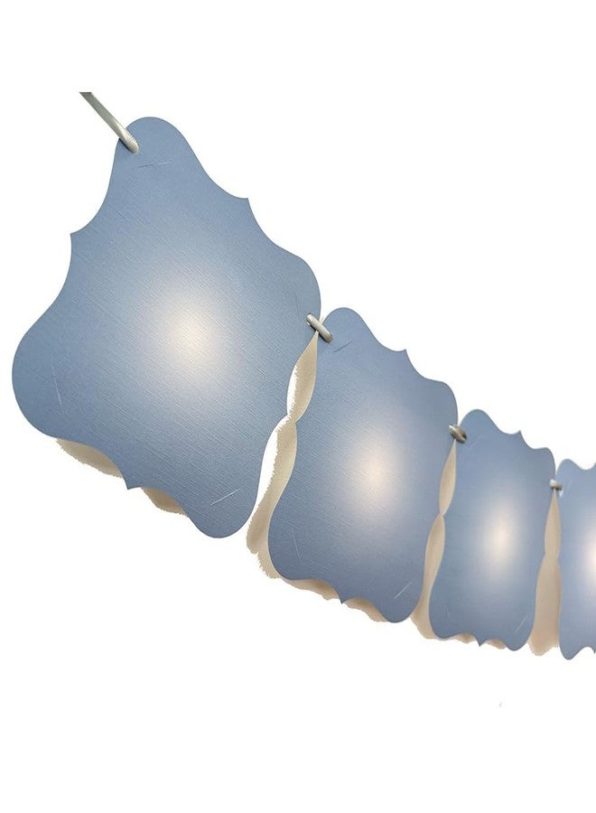 ZTZTST Dusty Blue Party Decorations,Photo String,Bridal Shower Decorations Dusty Blue,Birthday Photo Banner,Engagement r,Bridal Show Decor - Image 1