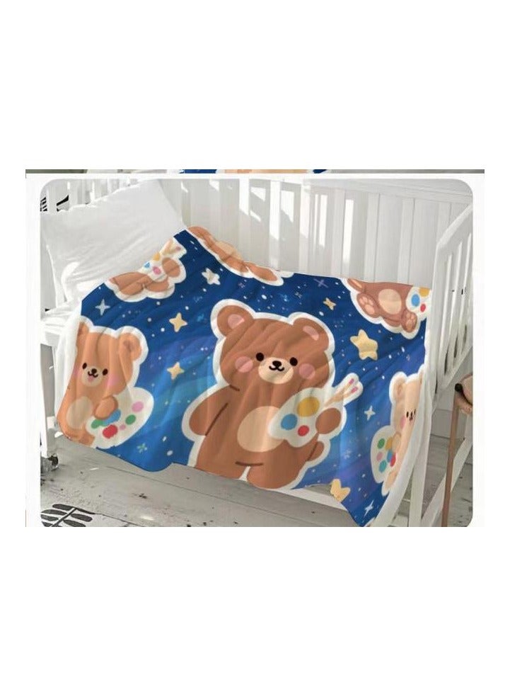 general Flannel thin blanket (warm and comfortable, suitable for sleep, gaming, dust removal and sandproof) 150cm*200cm - 932 - Image 3