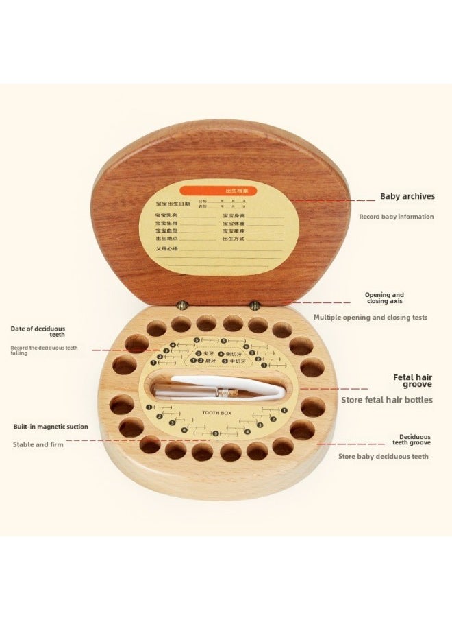 12 Zodiac Baby Teeth Box Children's Commemorative Box Boys And Girls Baby Teeth Lanugo Collection Box Birthday Gift Toys-color:monkey●baby Tooth Box - Image 3