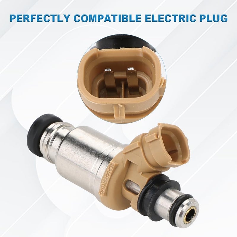 JDMON 4 Pcs Fuel Injectors for Geo Prizm and Toyota Corolla 1.6L L4 (1993-1997) - Image 4