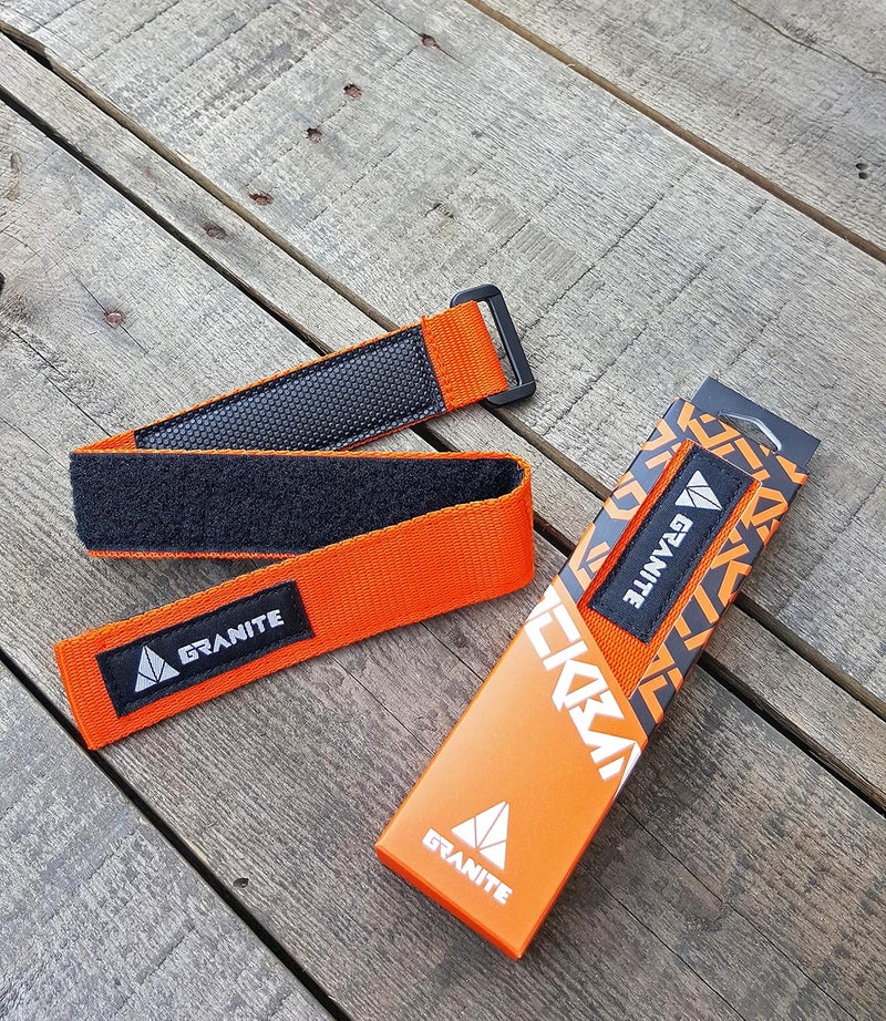 Granite -Design Rockband Bicycle Gear Carrier Strap (Black) - Image 4