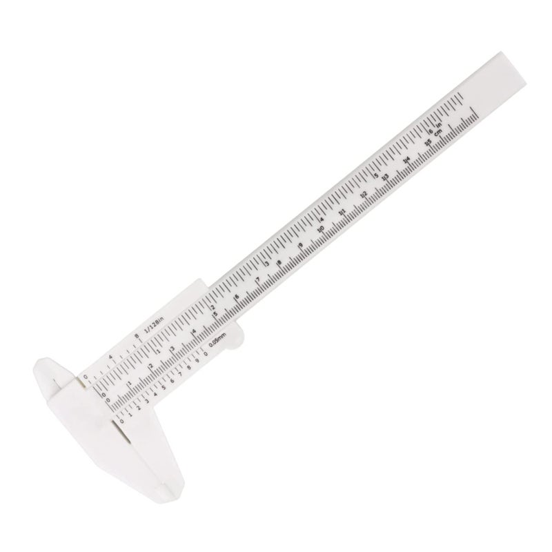 Manual Caliper Pocket Micrometer 150mm White Outside Measuring Tool - Image 2