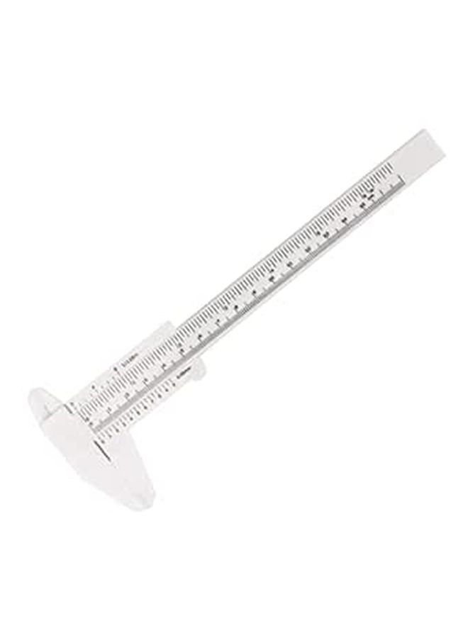 Manual Caliper Pocket Micrometer 150mm White Outside Measuring Tool - Image 1