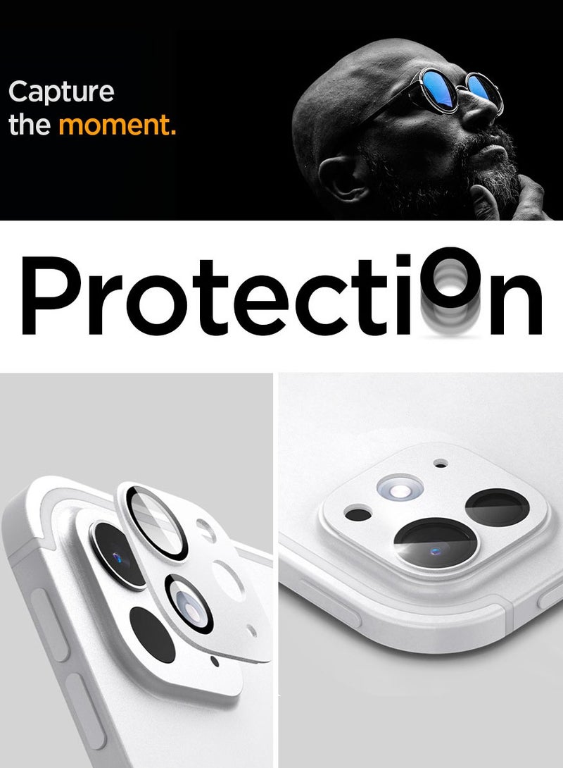 Spigen GLAStR Optik Metal EZ Fit iPad Pro 13 inch / iPad Pro 11 inch Camera Lens Protector (2024) M4 [1 Pack] - Silver  - Image 3