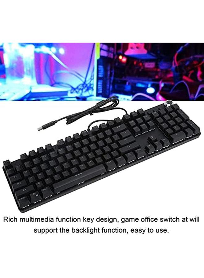 Mechanical Gaming Keyboard Wired Mechanical Gaming Computer Keyboard 104‑ Key Mechanical Keyboard Usb Wired Gaming Keyboard Computer Accessory