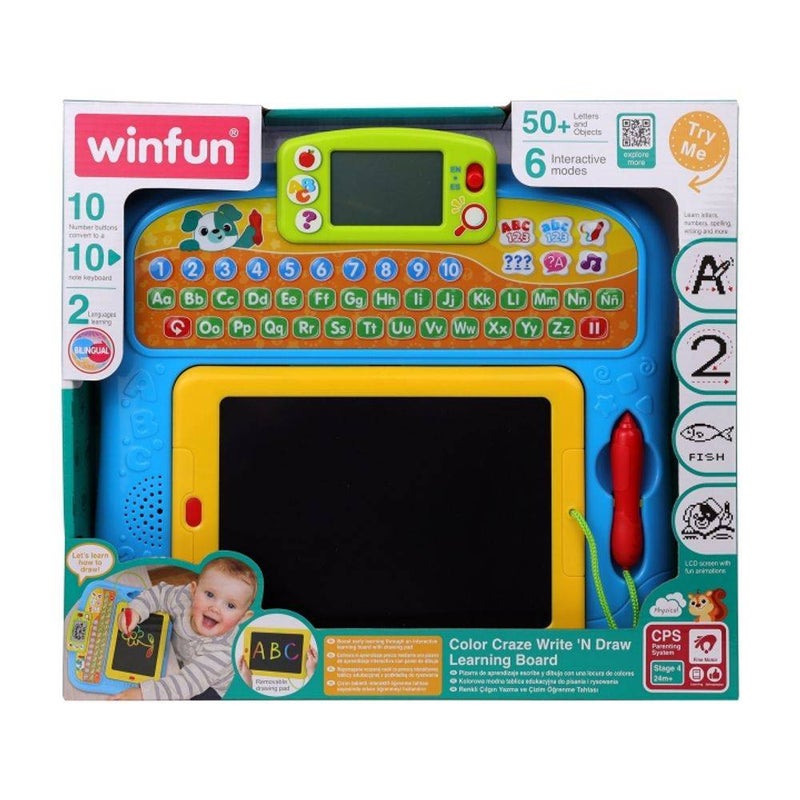 WinFun Colour Craze Write ’N Draw Learning Board (29 x 25 cm)