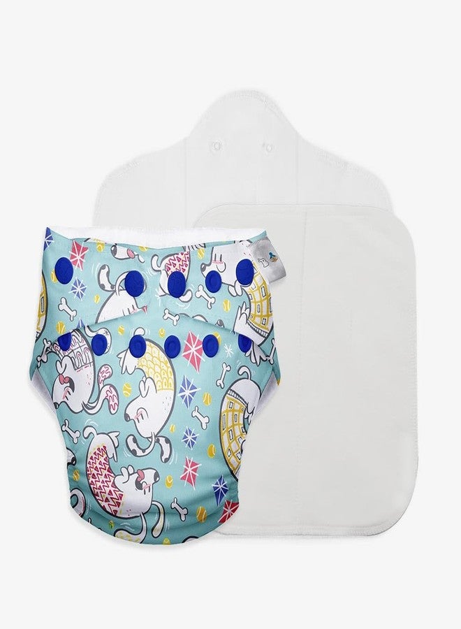 SuperBottoms UNO Freesize Cloth Diaper with Pad & Extra Booster (1 Waterproof Outer + 1 Organic Cotton Dry Feel Magic) Cloth diaper for babies 0 to 3 years | Washable & Reusable - Image 1