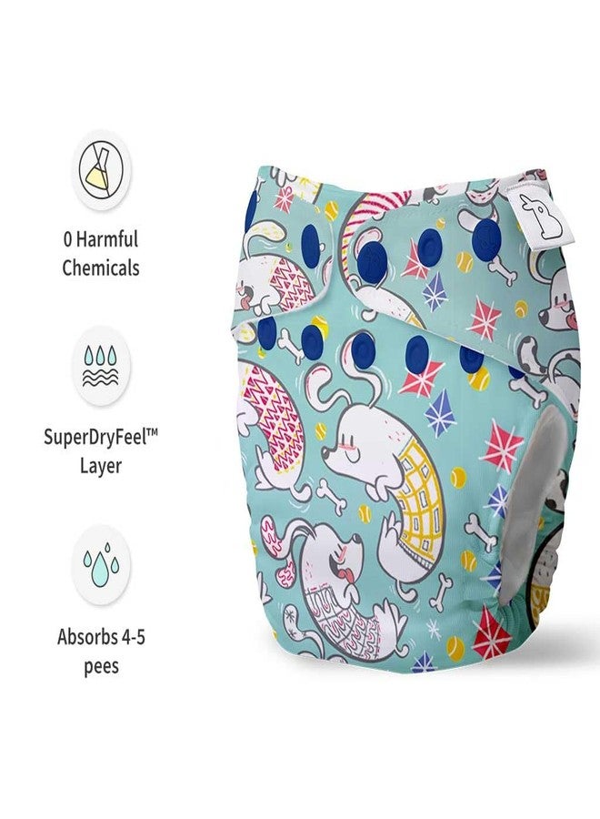 SuperBottoms UNO Freesize Cloth Diaper with Pad & Extra Booster (1 Waterproof Outer + 1 Organic Cotton Dry Feel Magic) Cloth diaper for babies 0 to 3 years | Washable & Reusable - Image 3