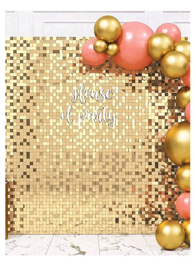 GOLD Foil Backdrop 2m Length 1m Width Glitter Foil Backdrop for Wedding Birthday Baby Shower Party Decoration  - Image 2