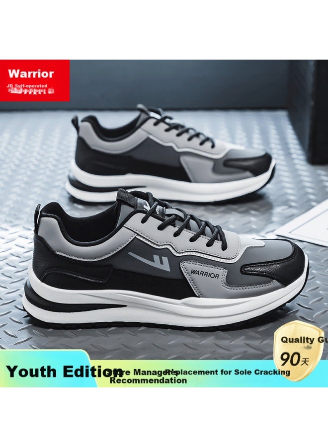 Warrior Official Men's Spring Casual Sneakers Black Gray Size 41