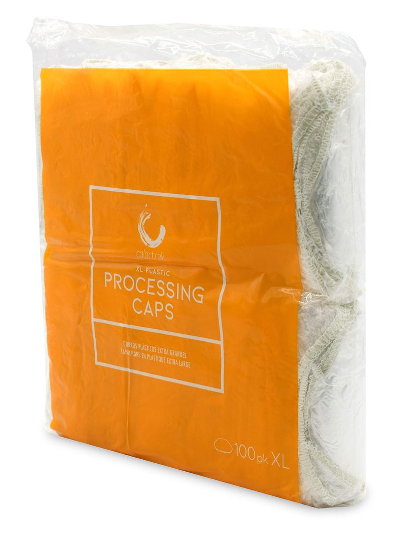 Colortrak Professional Bouffant Processing Caps, Single Use, Contain Hair During Perms, Conditioners, Relaxers, and Coloring, Extra Large, Clear Plastic, Usable as Shower Cap, 100 Per Pack - Image 3