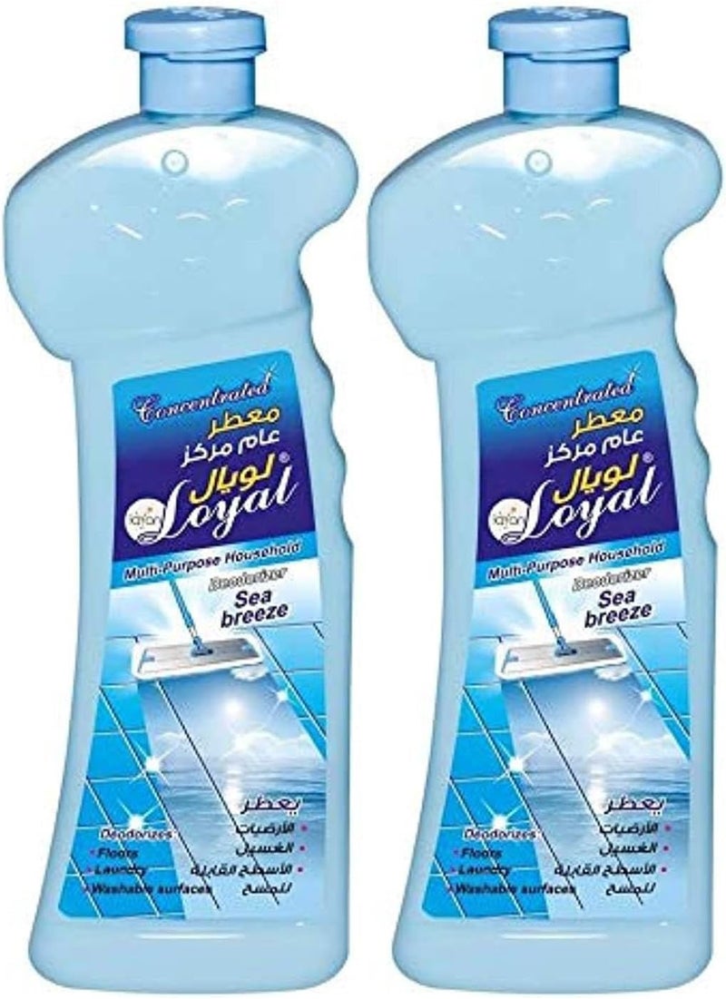 Loyal 700ml, Pack of 2 Multi-Purpose Household Deodorizer Concentrated Gel With Sea Breeze Scent - Image 1