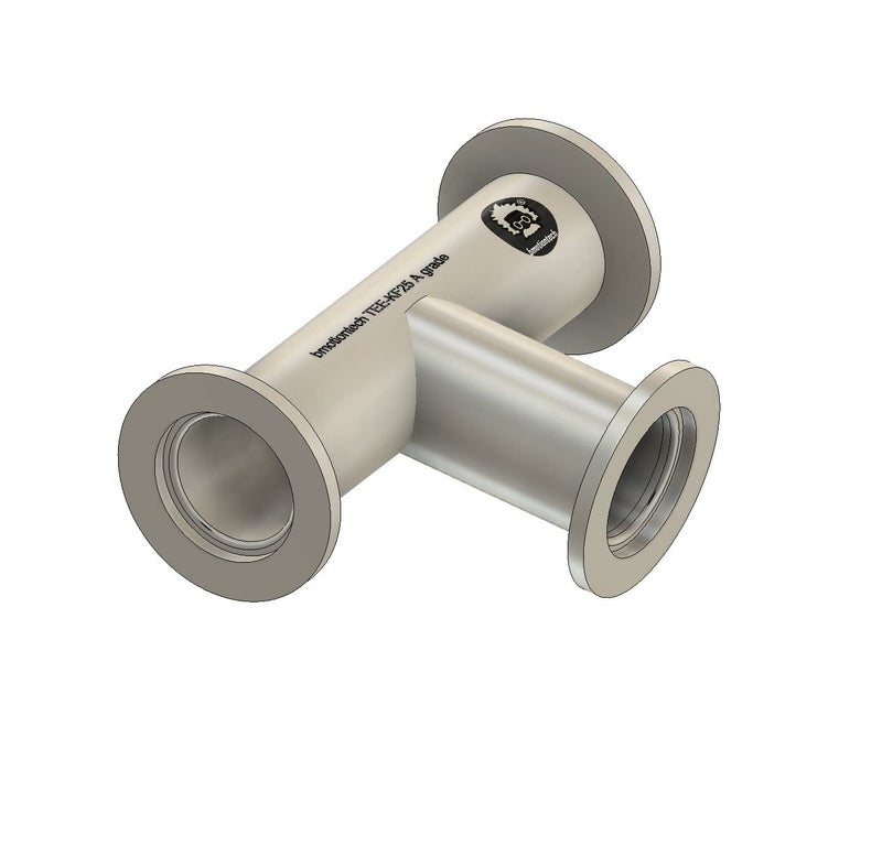 BROWNIAN MOTION TECHNOLOGY bmotiontech superior grade ISO-KF NW25 KF25 Flange Tee Fitting for high vacuum application (KF25 Equal TEE) - Image 5