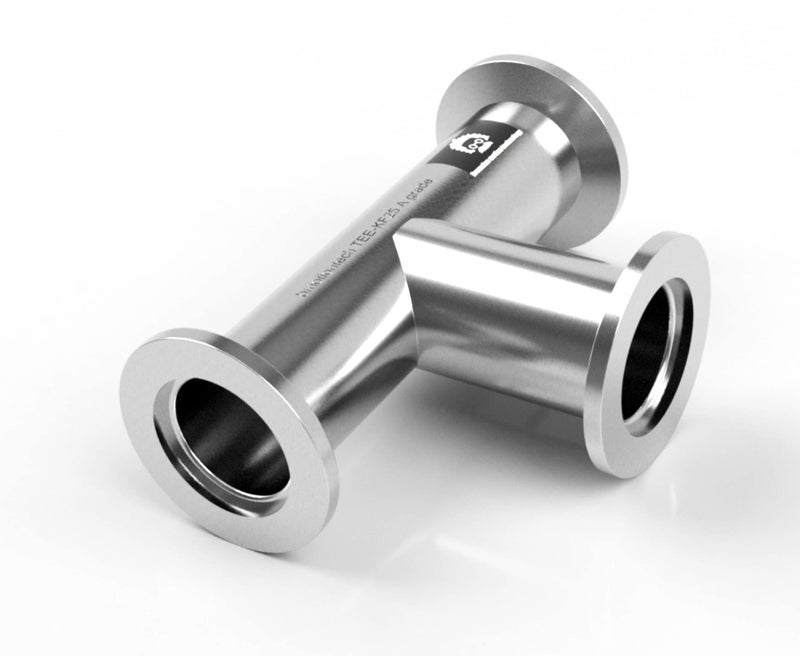 BROWNIAN MOTION TECHNOLOGY bmotiontech superior grade ISO-KF NW25 KF25 Flange Tee Fitting for high vacuum application (KF25 Equal TEE) - Image 1