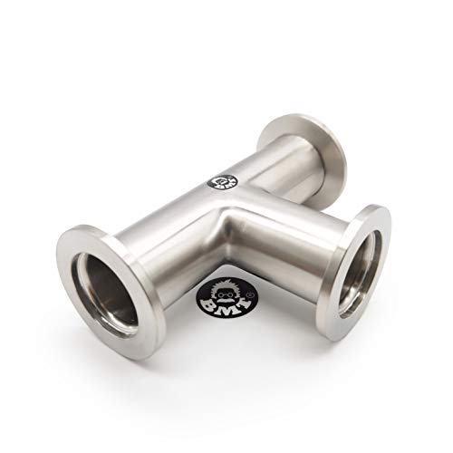 BROWNIAN MOTION TECHNOLOGY bmotiontech superior grade ISO-KF NW25 KF25 Flange Tee Fitting for high vacuum application (KF25 Equal TEE) - Image 4