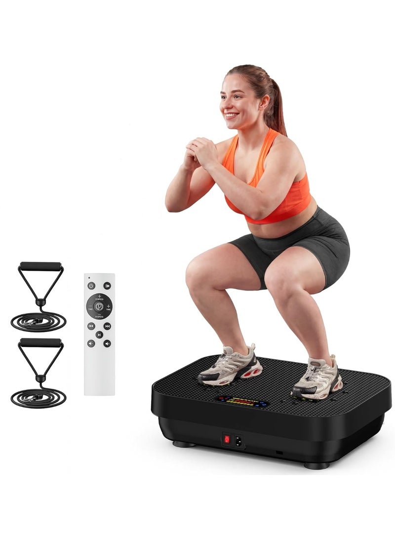 SHENGHUI Vibration Plate Exercise Machine,Whole Body Workout Power Vibrate Fitness Platform Vibration Plate for Fat Burner,Helps Weight Loss Shaping Toning Wellness - Image 1