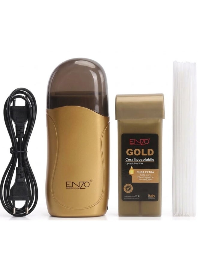 Wax Hair Removal Machine Epilator Wax Heater Warmer with Wax Cartridge and 20 Depilatory Paper