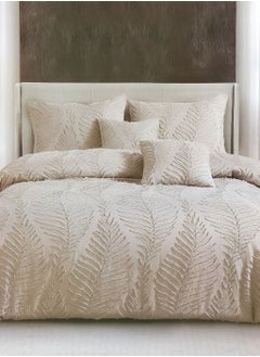 Family Bed Plain embroidered cotton quilt 3 pieces size 240 x 240 cm model 4105 from Family Bed  - Image 2