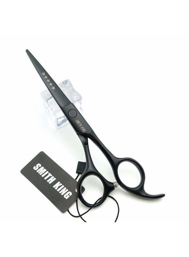 Smithking 5.5 Inches Hair Cutting Scissors Set with Razor Combs Lether Scissors Case,Hair Cutting Shears Hair Thinning Shears for Personal and Professional (Black) - Image 4